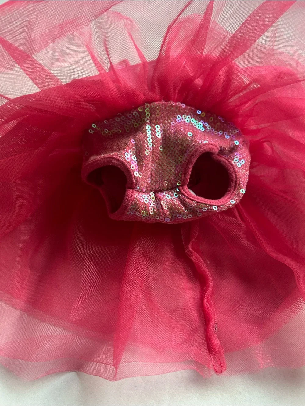 American Girl Doll Hot Pink Sequin Tutu Dress